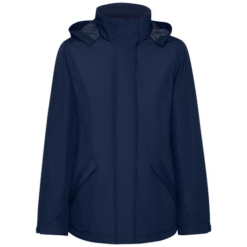 Parka à personnaliser femme imperméable recyclée America Bleu marine